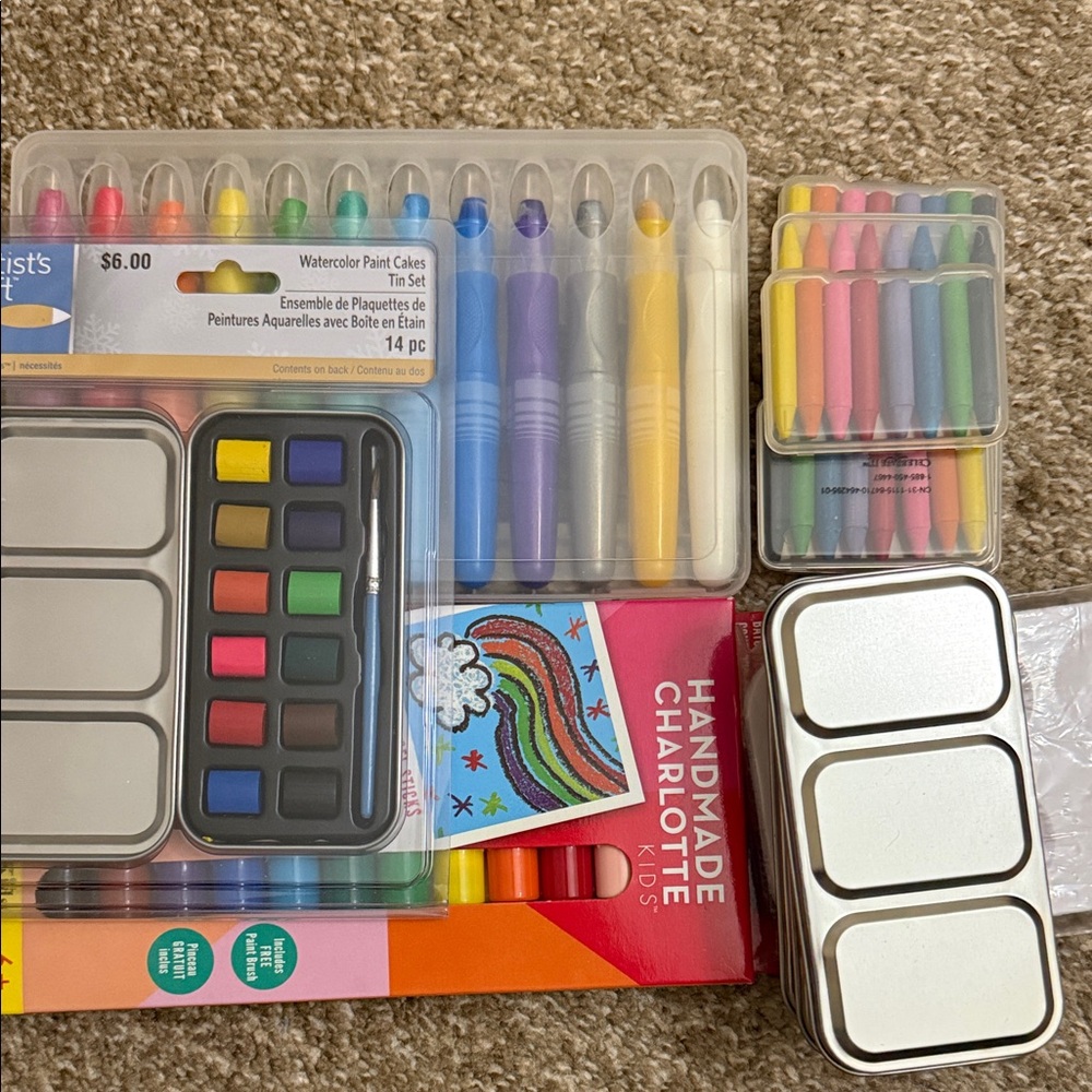 Colorful Art Supplies Set
